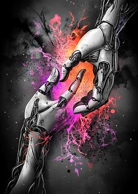 Robot Hands Reaching