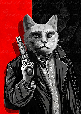 Cat with Shotgun