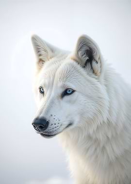 White Wolf Portrait