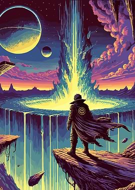 Dark Fantasy Sci-Fi Spaceman