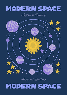 Modern Space Art Print