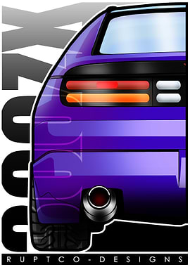 Purple Nissan 300ZX