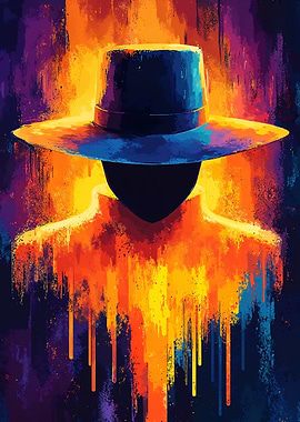 Mysterious Figure in Hat