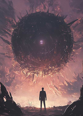 Man Facing Singularity