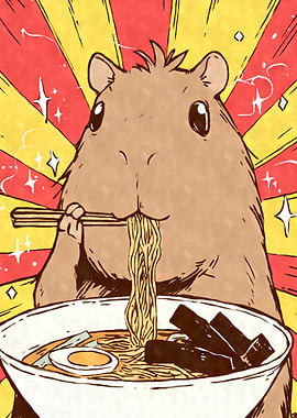 Kawaii Capybara Ramen