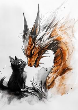 Dragon and Kitten
