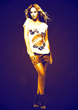 Beyonce Pop Art Portrait