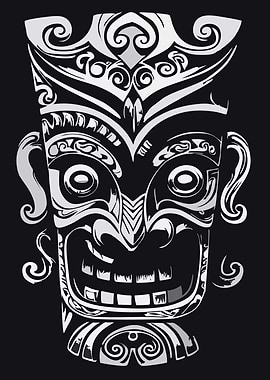 Polynesian Tribal Mask