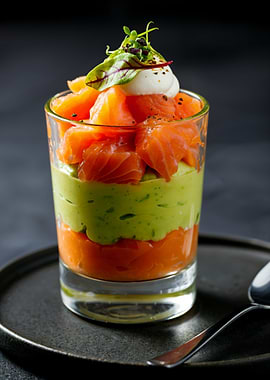 Salmon Avocado Appetizer