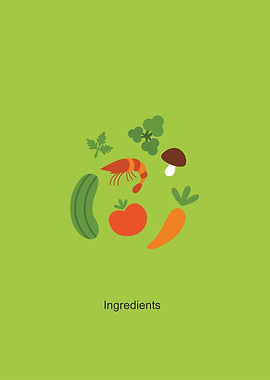 Food Ingredients Illustration