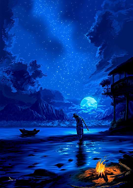 Lonely Swamps Under the Moonlight