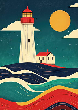 Lighthouse by the Sea