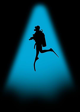 Scuba Diver Silhouette