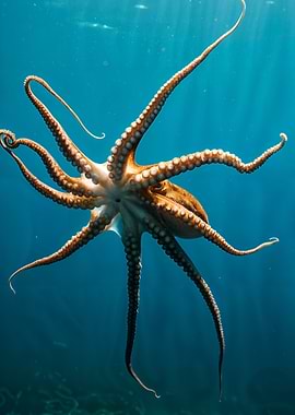 Octopus Underwater