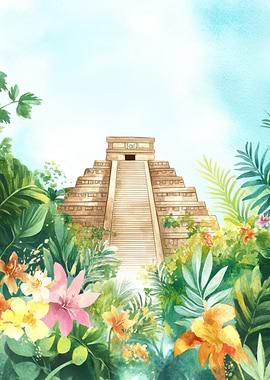 Ancient Mayan Pyramid