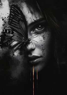 Woman With Butterfly