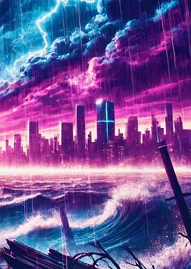 Wrecked Honor: Cyberpunk Samurai’s Last Stand (RIGHT)