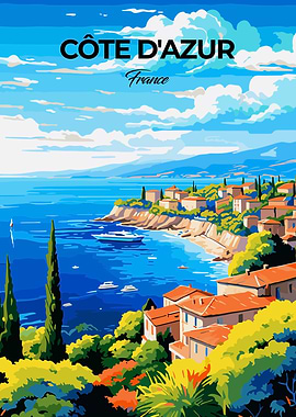 Cote d'Azur Landscape