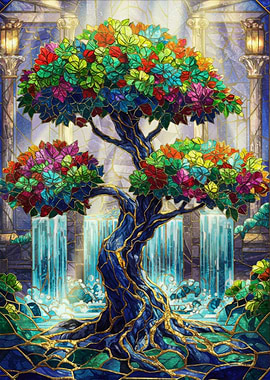 Stained Glass Palace Tree