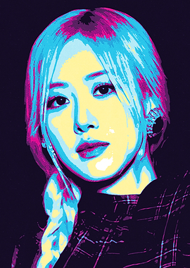 Rose Blackpink Pop Art Portrait