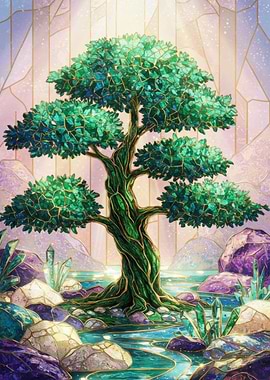 Stained Glass Tree