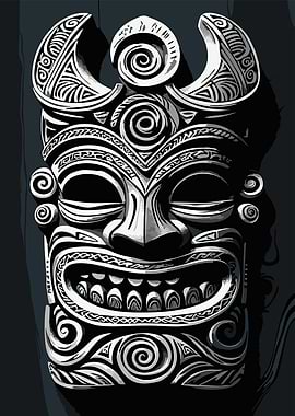 Polynesian Tribal Mask