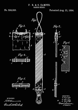 Razor Strop Patent Illustration