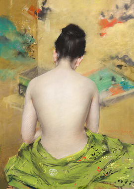 Study of Flesh Color and Gold by William Merritt Chase,