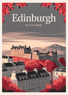Edinburgh Castle Illustration