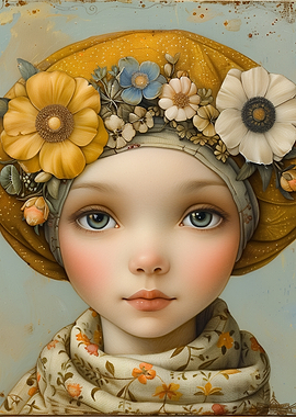 Floral Portrait of a Girl