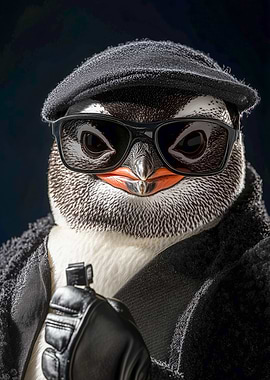 Cool Penguin in Sunglasses