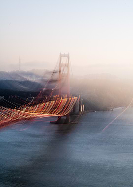 Golden Gate Bridge Lights