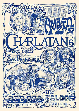 The Amazing Charlatans Concert Poster