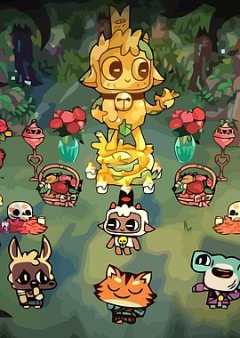 Cartoon Characters at Shrine