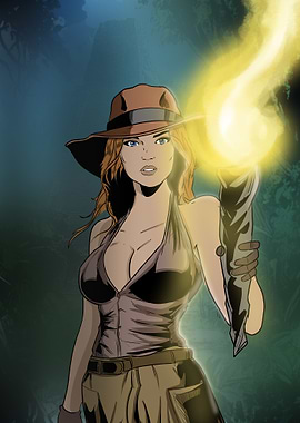 Adventurer with Torch