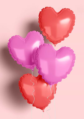 Heart Love Balloons