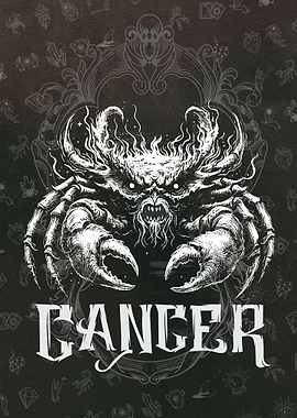 Cancer Zodiac Sign Illustration