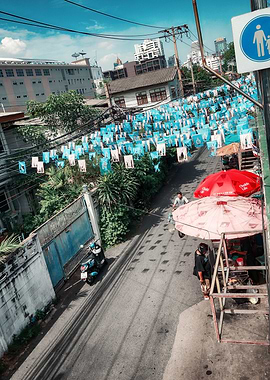 Street Scene in Bangkok Thailand