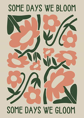 Bloom & Gloom Floral Print