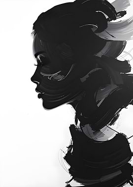 Abstract Woman Silhouette