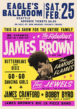 James Brown Concert Poster