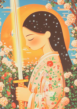 Japanese Woman with Sword