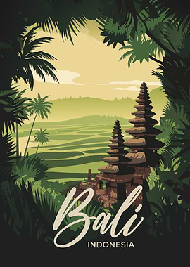 Bali Temple Landscape