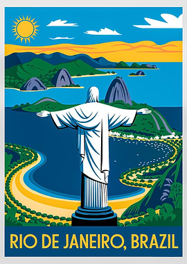 Rio De Janeiro, Brazil Travel Poster
