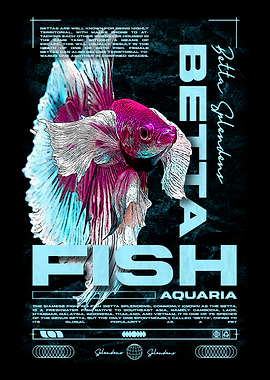 Betta Splendens Fish Art