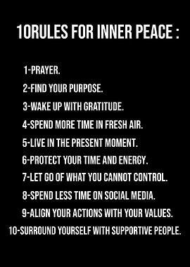 10 Rules for Inner Peace