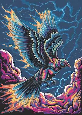 Stormborn Quetzal in Flight