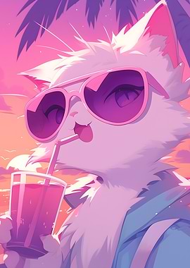 Chill Cat in Sunglasses