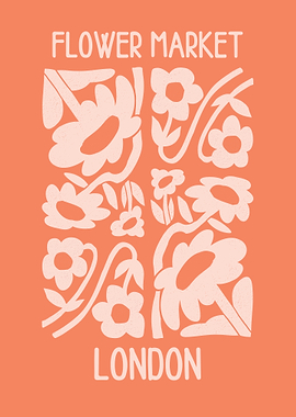 London Flower Market Print