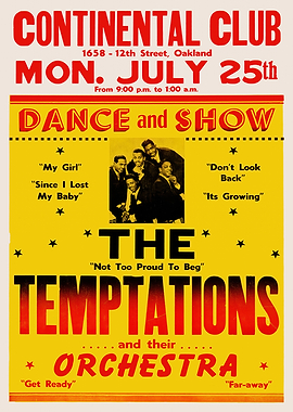 The Temptations Concert Poster